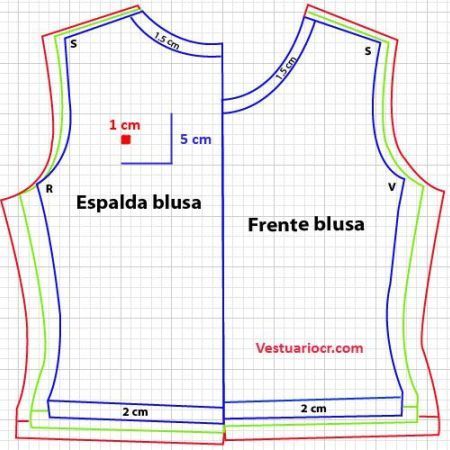 DIY Patrones b?sicos para blusas -   14 manualidades diy patrones
 ideas
