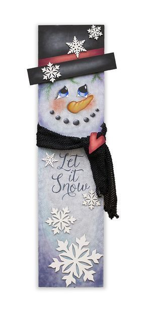 Snowman Tall Porch Sign - Pattern Packet - Patricia Rawlinson -   14 snowman crafts pattern
 ideas