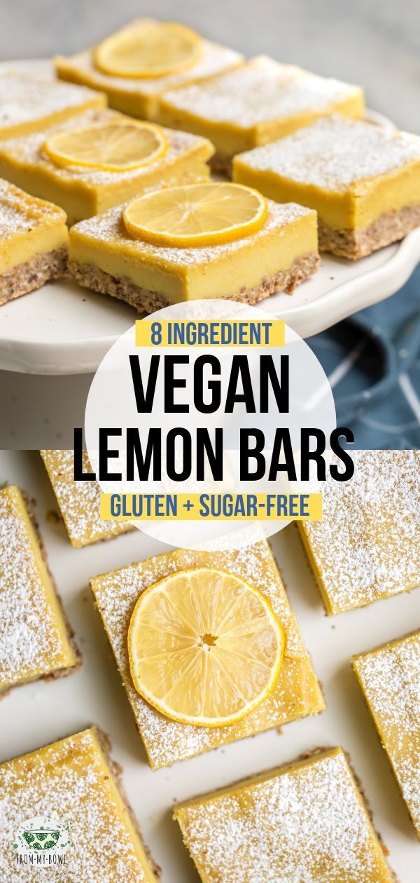 Vegan Lemon Bars -   14 vegan desserts Bars
 ideas