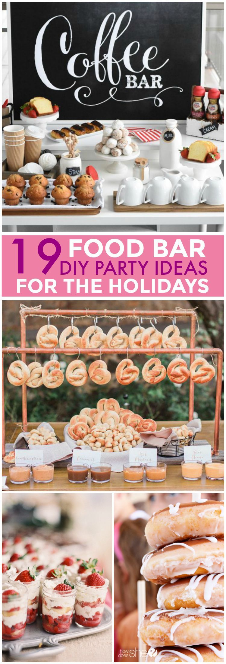 15 diy food display
 ideas
