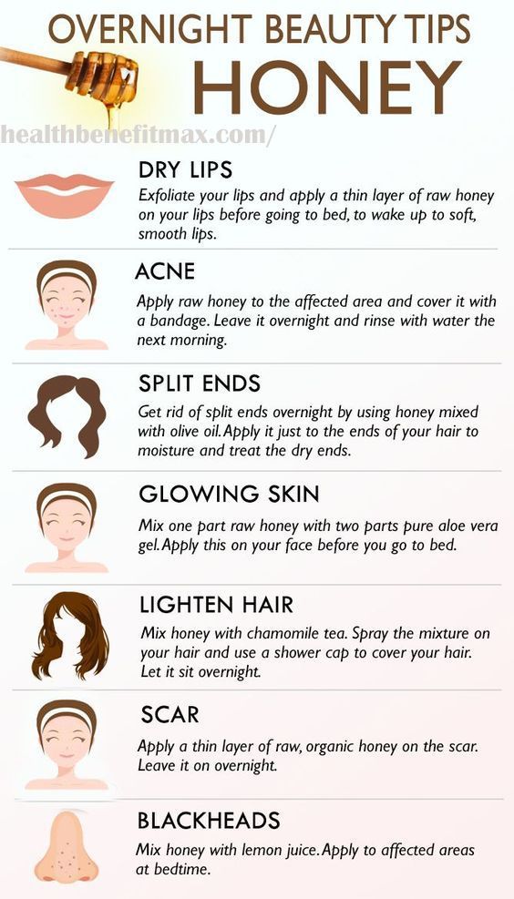 7 Amazing Beauty Tips To Be Used Overnight With Honey -   15 skin care Natural tips
 ideas