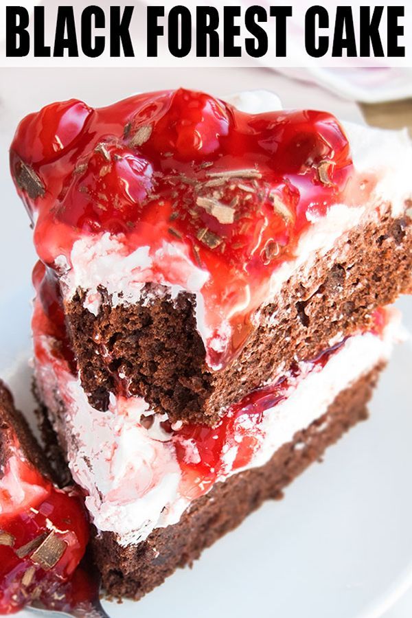 Easy Black Forest Cake Recipe (With Cake Mix) -   16 cake Black Forest german chocolate
 ideas