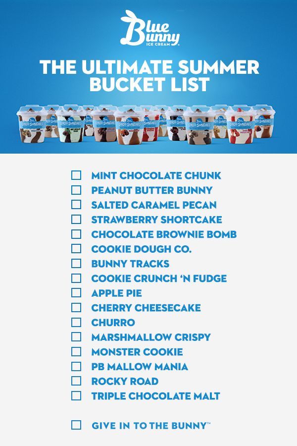 Blue Bunny Ultimate Summer Bucket List -   16 cake Black Forest german chocolate
 ideas