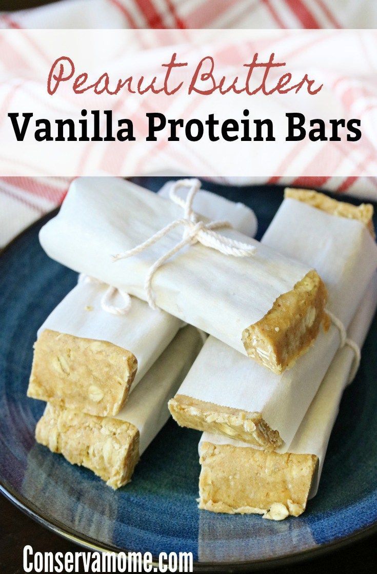 Peanut Butter Vanilla Homemade Protein Bars -   16 diet desserts protein bars
 ideas