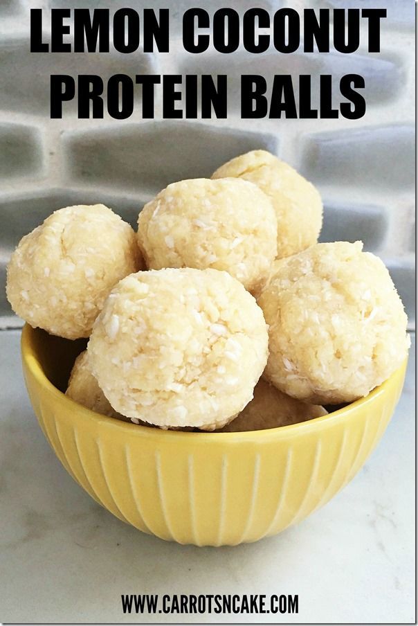 Easy Lemon Coconut Protein Balls -   16 diet desserts protein bars
 ideas