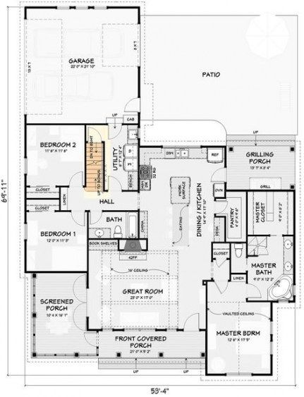 55+ super ideas for house plans with bonus room porches -   16 dress Room plan
 ideas