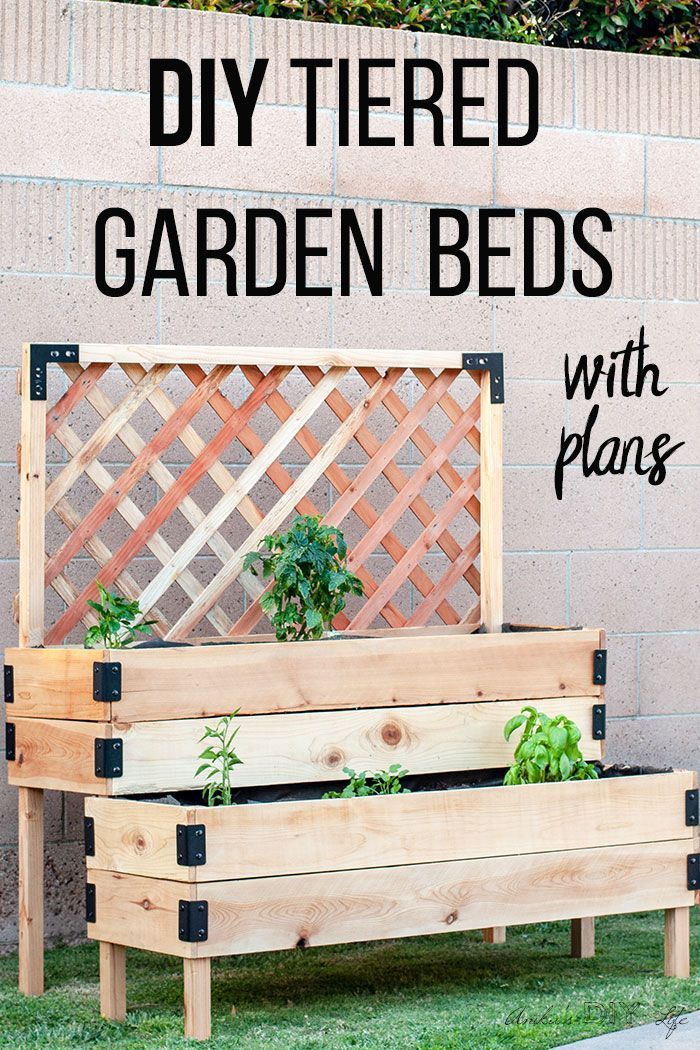 DIY Tiered Raised Garden Bed - Full Tutorial and Plans -   16 elevated raised garden
 ideas