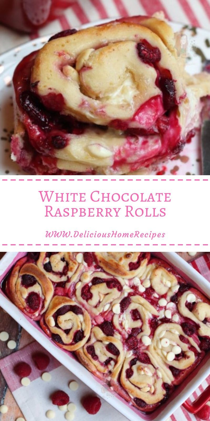 White Chocolate Raspberry Rolls -   16 international christmas recipes
 ideas