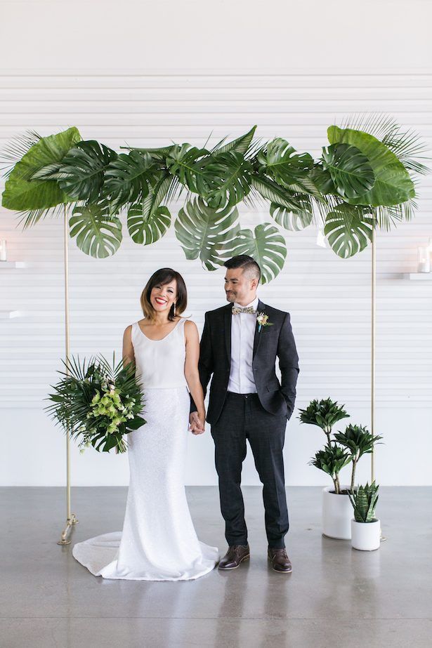Tropical Minimalist Wedding ceremony Inspiration with Stylish Glam Fashion -   16 wedding Modern glam
 ideas