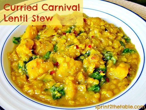 Curried Carnival Lentil Stew -   17 carnival squash recipes
 ideas