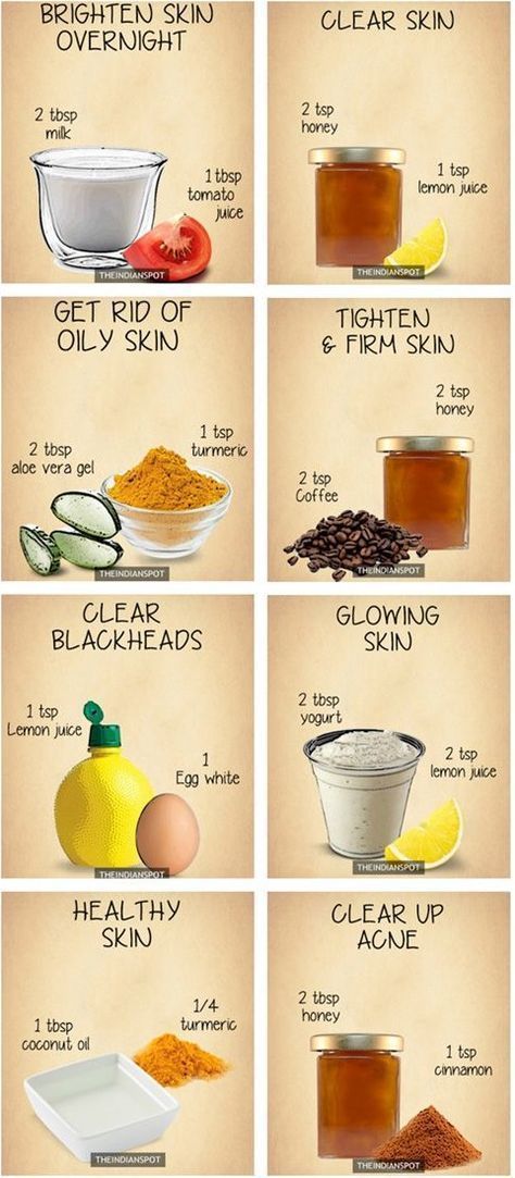 6 Super-Easy Homemade Face Masks for Glowing Skin -   17 diy face whitening ideas
