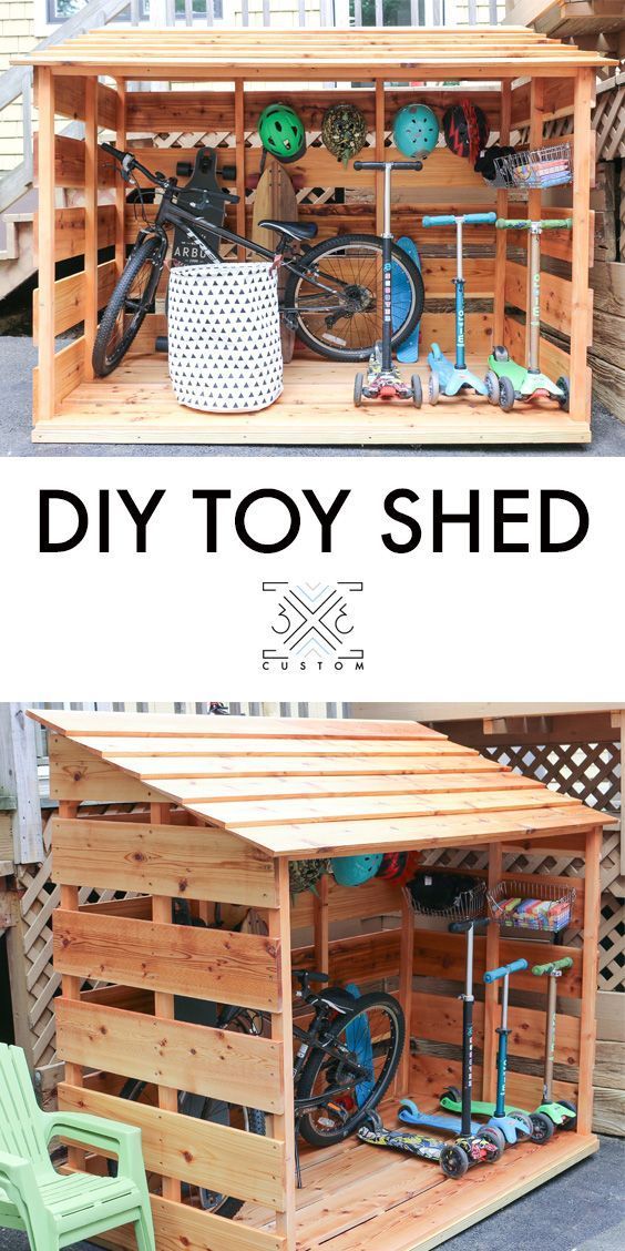DIY Bike Storage Shed -   17 diy projects Storage house
 ideas