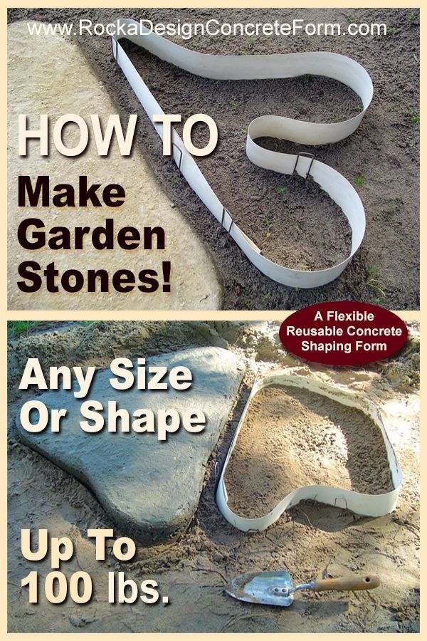 Embellish your garden with ROCKS you made! Easy to do and one of a kind stones! -   17 garden design Stones walks
 ideas