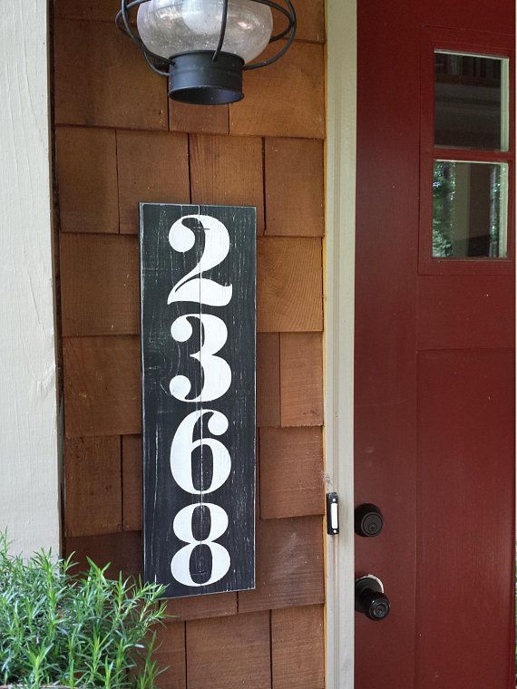 RUSTIC ADDRESS NUMBERS, House numbers, Subway numbers, Number artwork, Urban Farmhouse decor, Rustic house numbers wood sign -   17 urban style house
 ideas