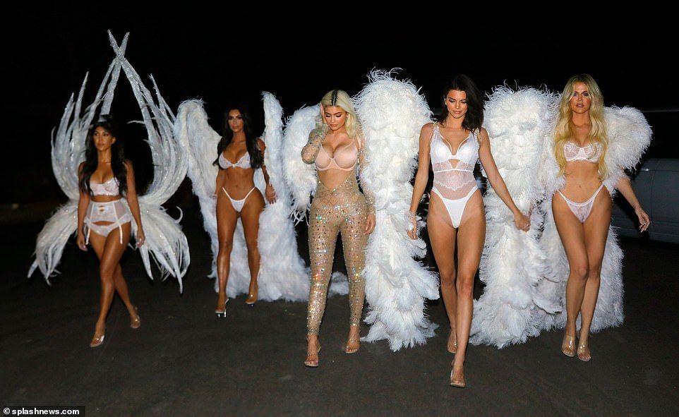 Kardashian sisters channel Victoria's Secret Angels for Halloween -   17 victoria secret angels
 ideas