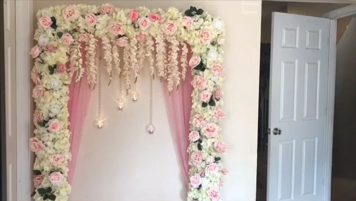 DIY-pool Noodle backdrop -   17 wedding Decorations videos
 ideas
