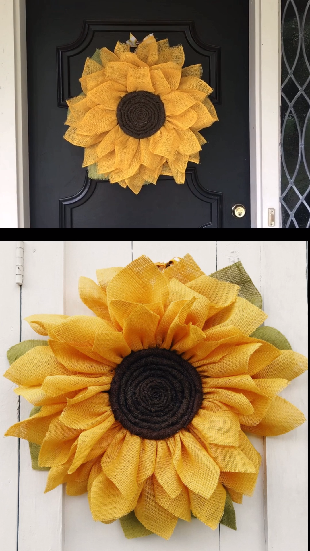 Sunflower Burlap Wreath -   17 wedding Decorations videos
 ideas