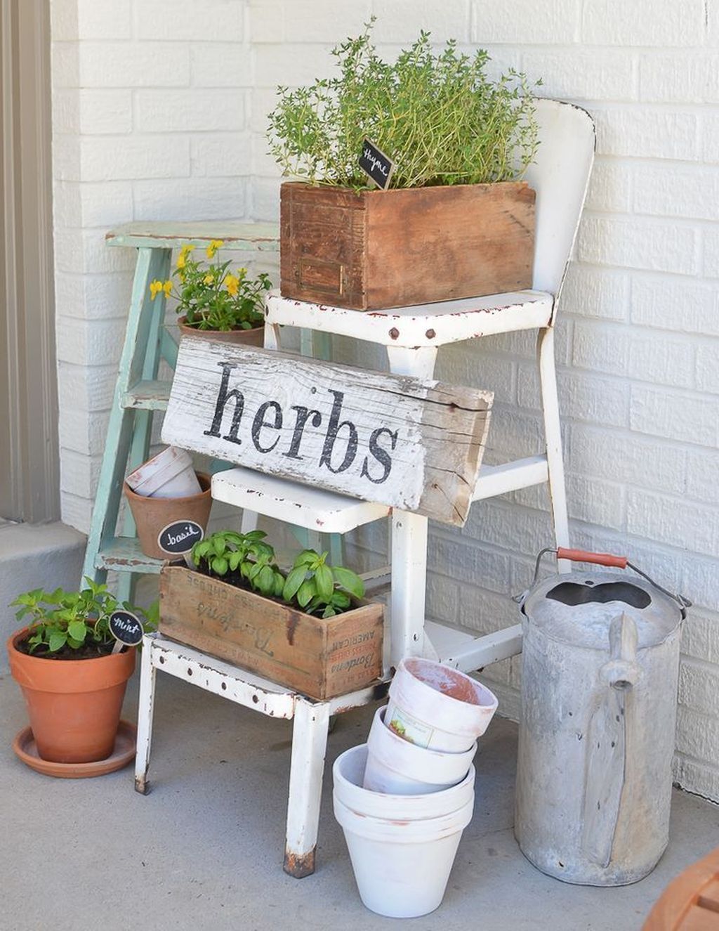 30+ Affordable Herb Box Decor Ideas For Your Home -   18 garden design Simple porches
 ideas