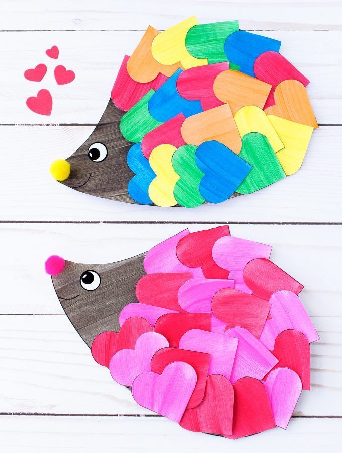 How to Make the Sweetest Valentine Hedgehog Craft for Kids -   18 holiday crafts kindergarten
 ideas