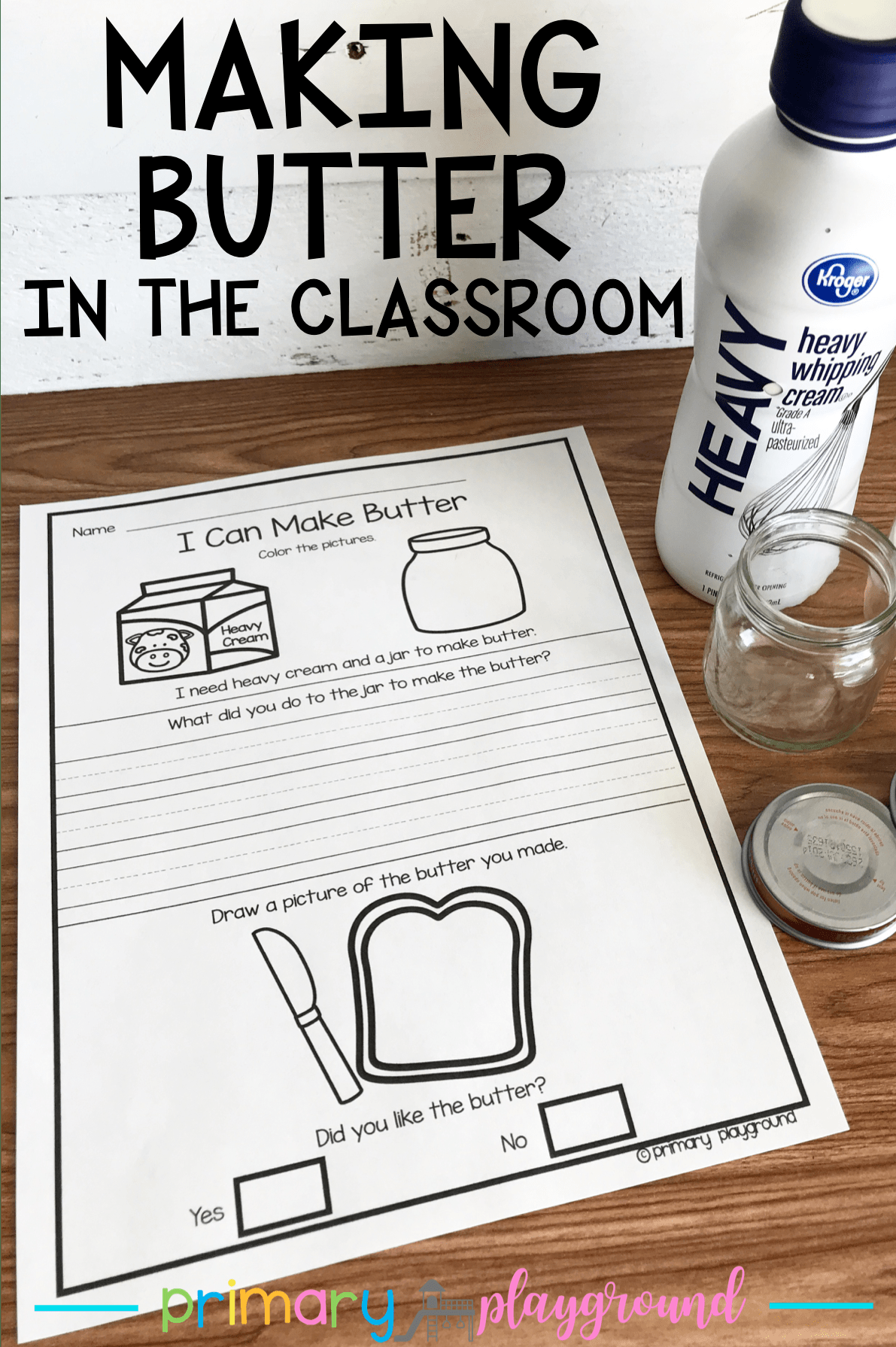 Making Butter In the Classroom -   18 holiday crafts kindergarten
 ideas