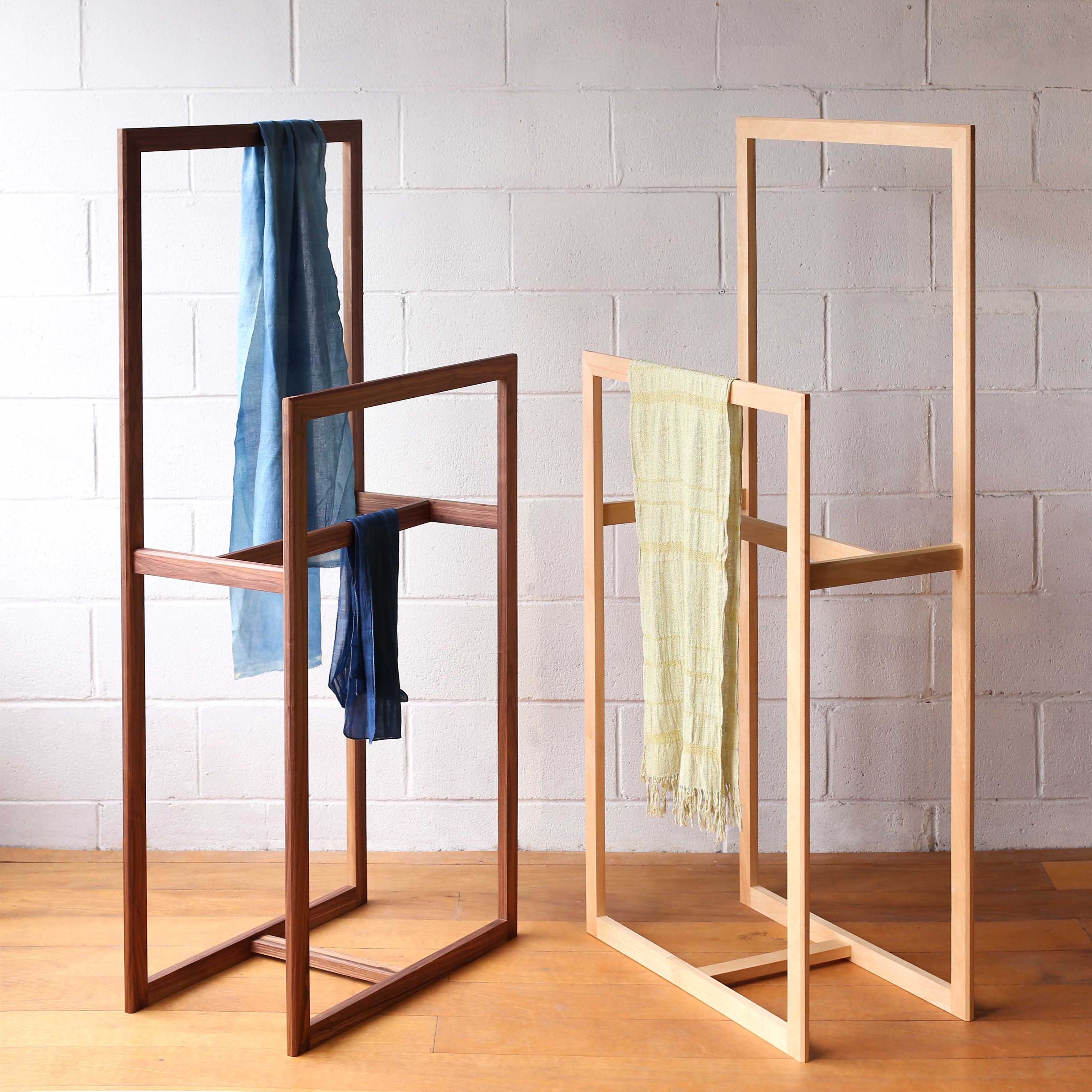 Clothes & Towel Throw Stand - Blonde -   18 home accessories Wood towel racks
 ideas