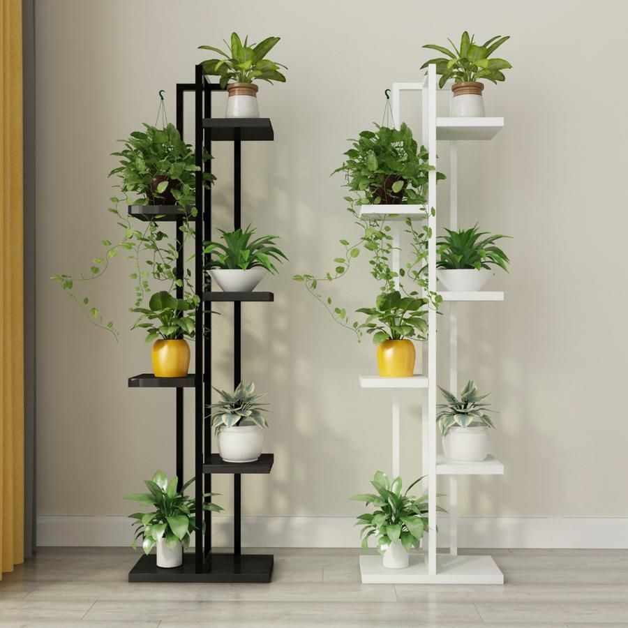 Standing flower shelf, flower pot stands with wood for plant display -   18 plants Bathroom offices
 ideas