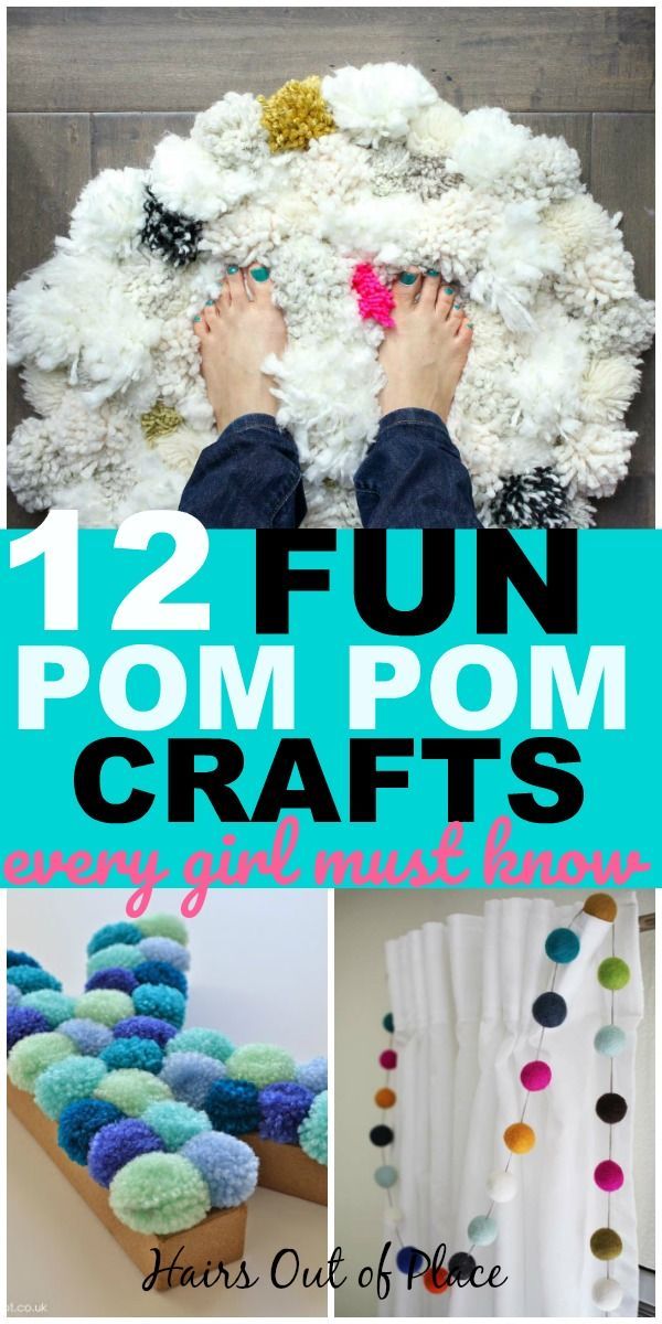 14 Fun Pom Pom Crafts for Adults -   18 room decor Cute pom poms
 ideas