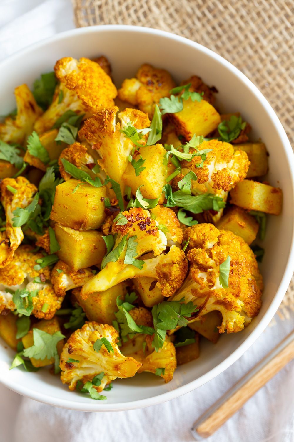 Baked Aloo Gobi Vegan Recipe (Indian Spiced Potato Cauliflower) -   19 indian vegan recipes
 ideas