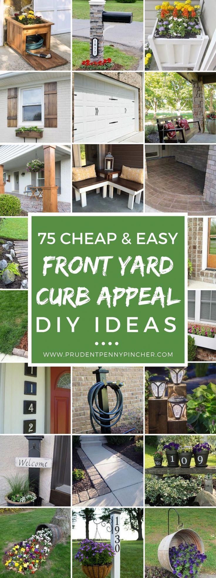 75 Cheap and Easy Front Yard Curb Appeal Ideas -   19 plants Patio curb appeal
 ideas