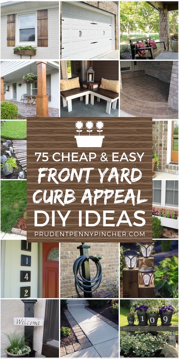 75 Cheap and Easy Front Yard Curb Appeal Ideas -   19 plants Patio curb appeal
 ideas