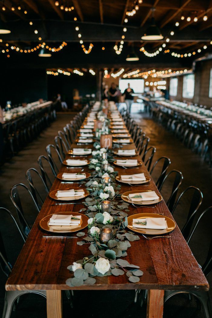 This Elegant Rustic Smoky Hollow Studios Wedding Proves the Beauty is in the Details -   19 wedding Rustic decoration
 ideas