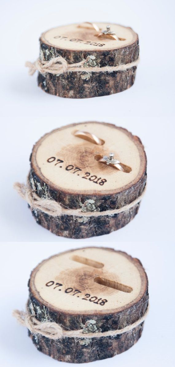 Etsy Eye Candy: 35+ Awesome Wedding Ring Box Ideas -   19 wedding Rustic decoration
 ideas