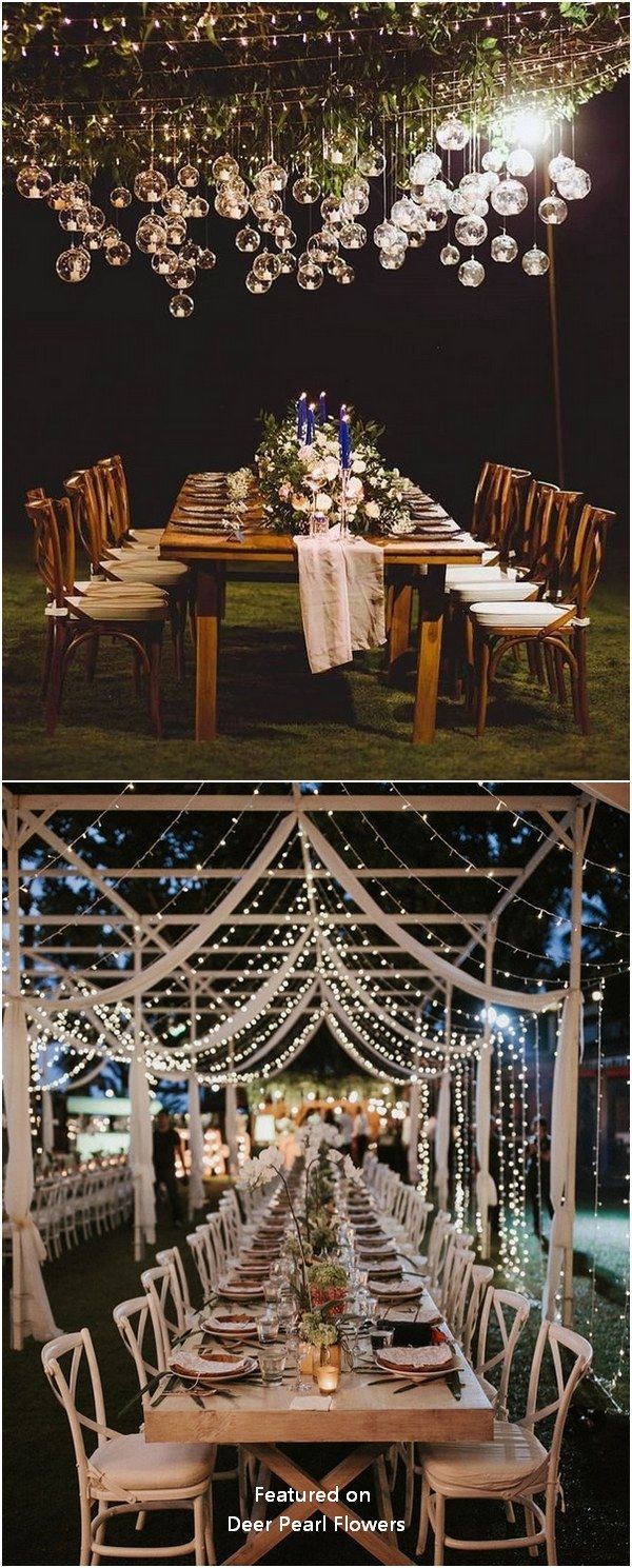 Top 20 Wedding Lighting Ideas You Can Steal -   19 wedding Rustic decoration
 ideas