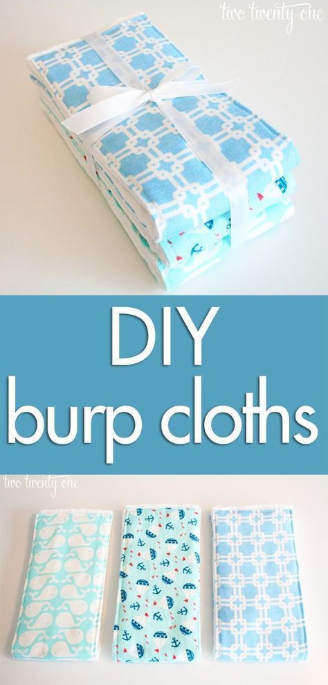20 DIY Clothes Easy burp rags
 ideas