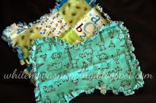 Bundles of Baby: Rag Edge Burp Cloths -   20 DIY Clothes Easy burp rags
 ideas