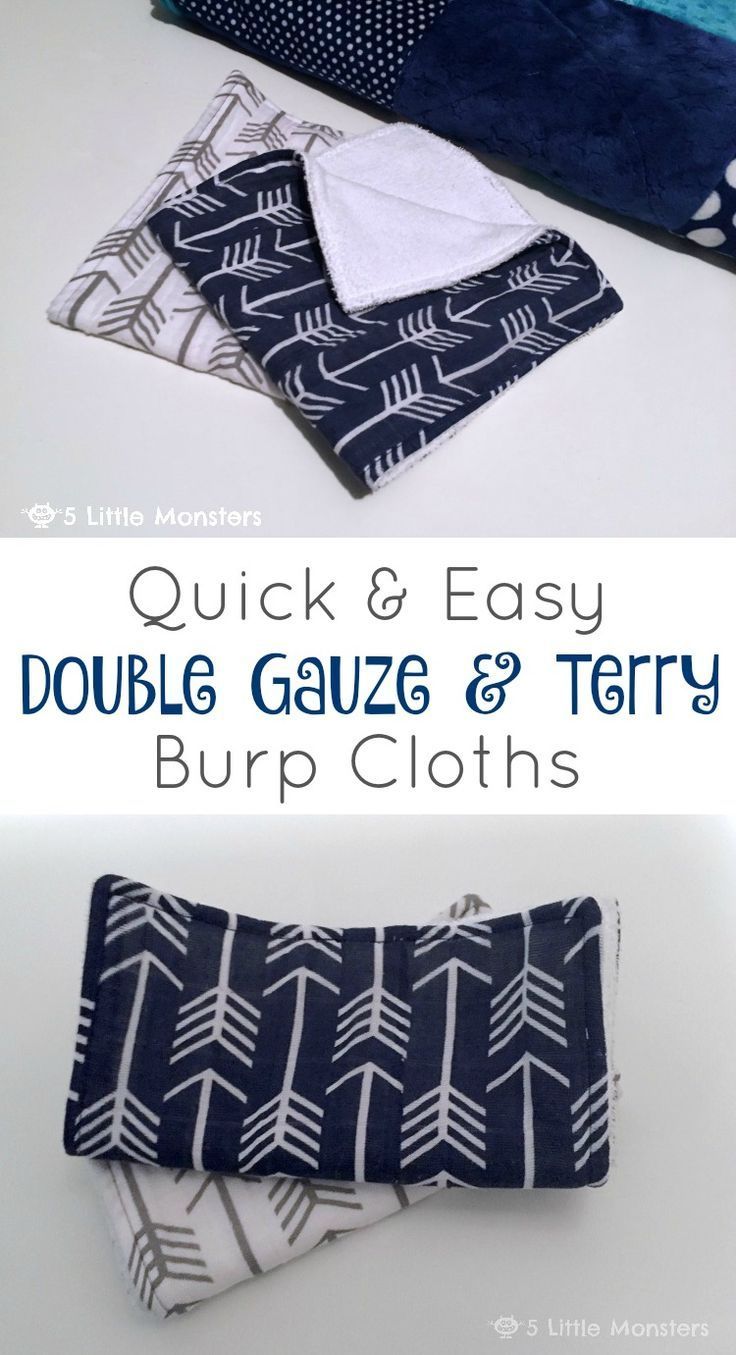 20 DIY Clothes Easy burp rags
 ideas