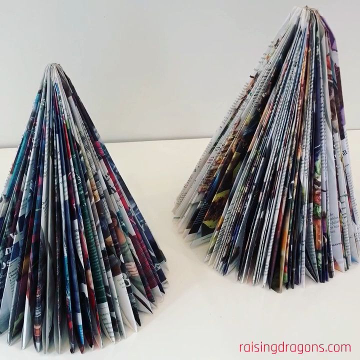Magazine Christmas Trees * ages 6+ ? Raising Dragons -   20 diy projects Videos paper
 ideas