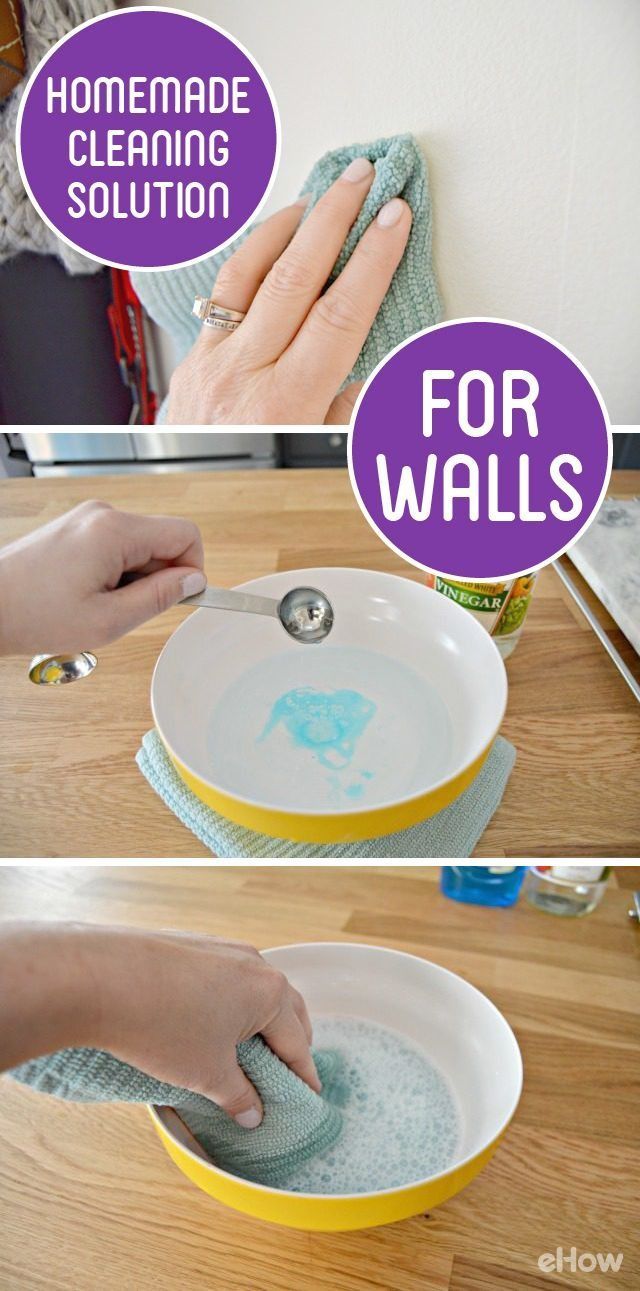 Homemade Cleaning Solution for Walls -   20 diy wall cleaner
 ideas