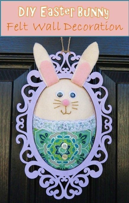 20 fabric crafts Easter front doors
 ideas