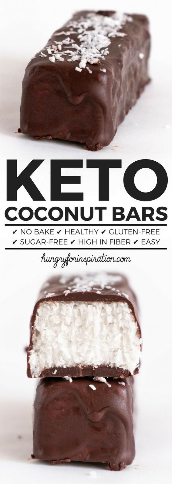 Healthy No Bake Keto Coconut Bars (Homemade Mounds Bars/ Bounty Bars) -   20 healthy recipes Desserts sweet treats
 ideas