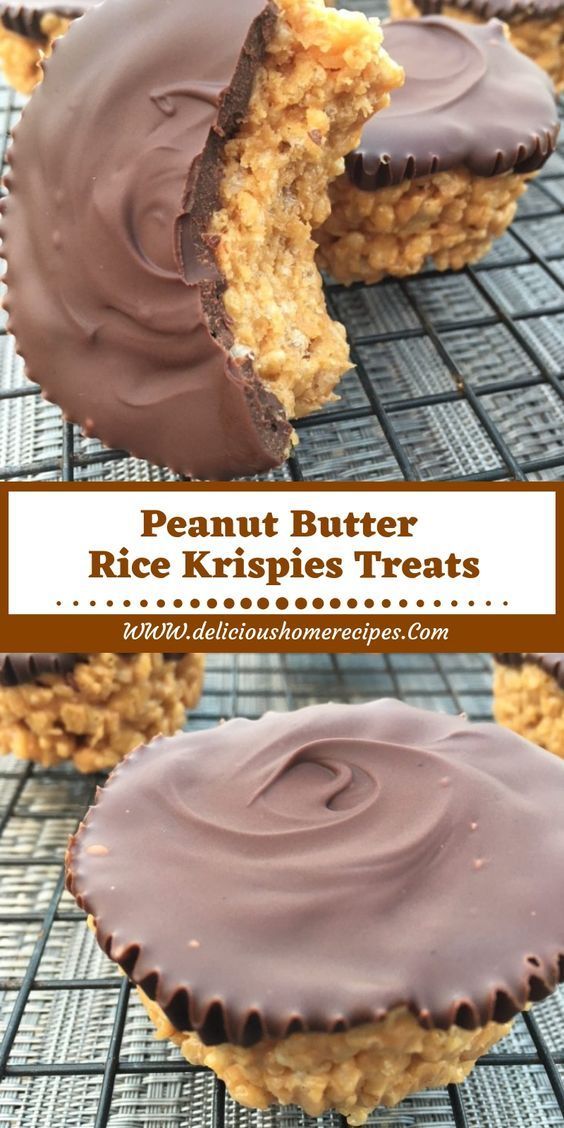 Peanut Butter Rice Krispies Treats -   20 healthy recipes Desserts sweet treats
 ideas