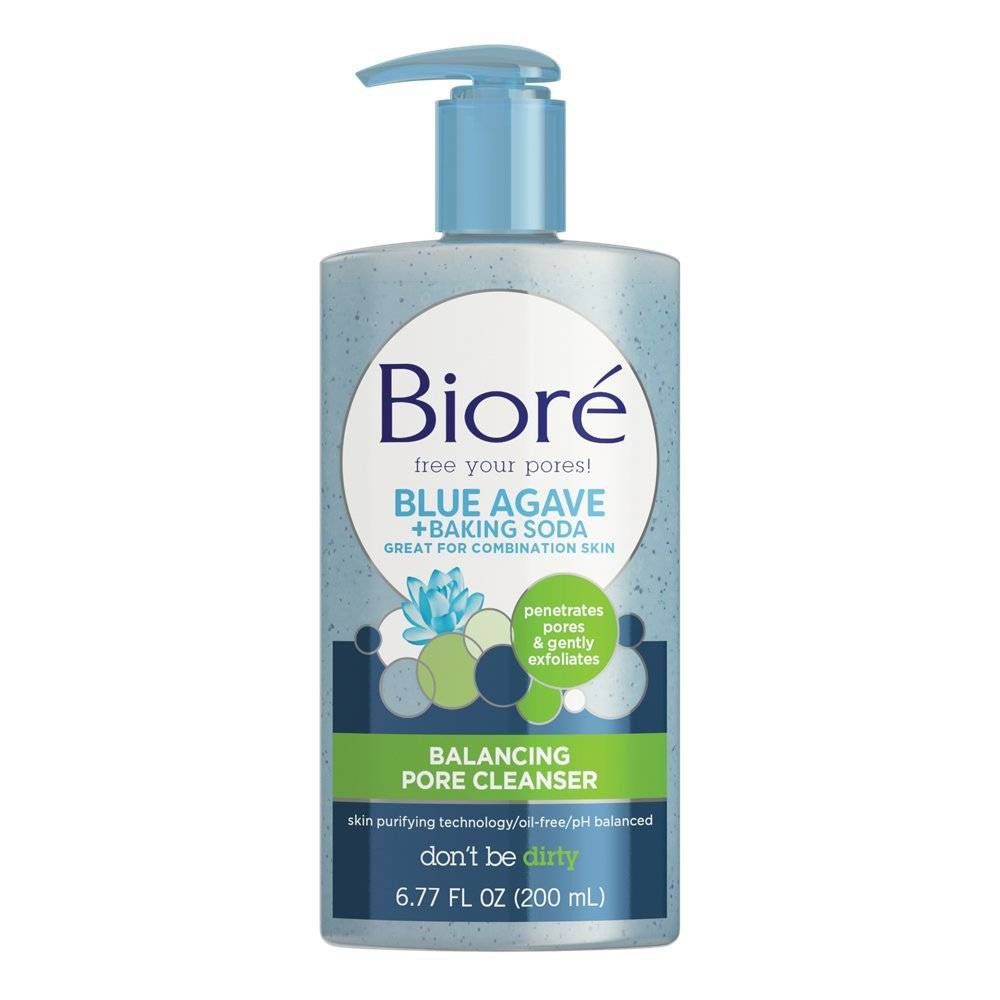 Biore Blue Agave + Baking Soda Cleanser - 6.77oz -   20 skin care Drugstore cosmetics
 ideas