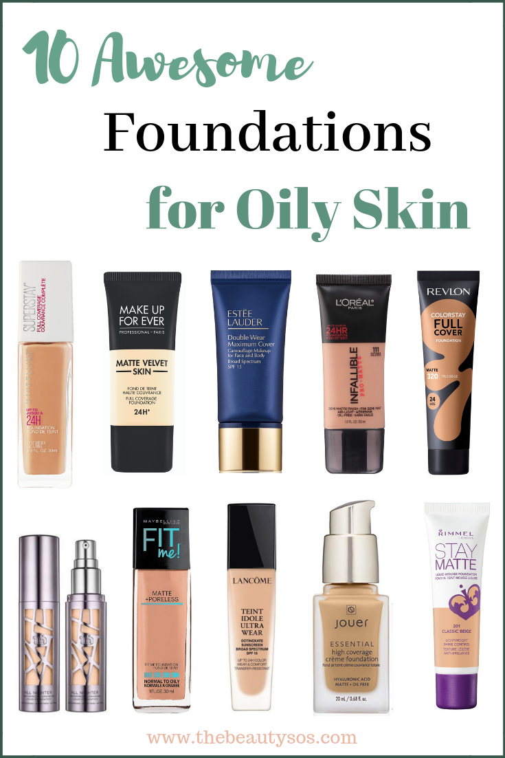 Top 10 Foundations for Oily Skin (Drugstore and High-end -   20 skin care Drugstore cosmetics
 ideas
