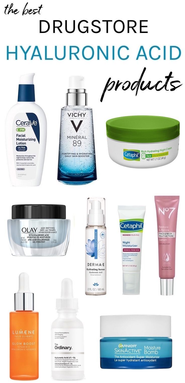 The Best Hyaluronic Acid Products: Drugstore To High-End -   20 skin care Drugstore cosmetics
 ideas