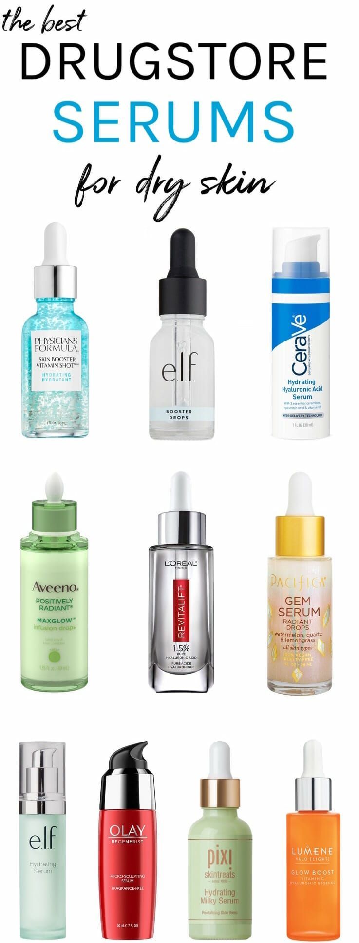 Winter Woes Begone! The Best Drugstore Serums For Dry Skin -   20 skin care Drugstore cosmetics
 ideas