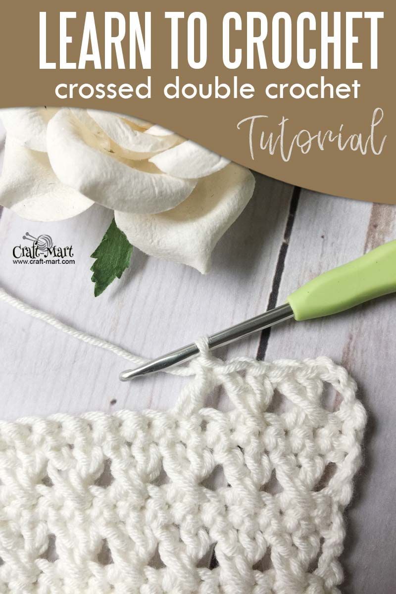 Learn to Crochet: crossed double crochet tutorial -   21 diy projects For Summer crochet patterns
 ideas