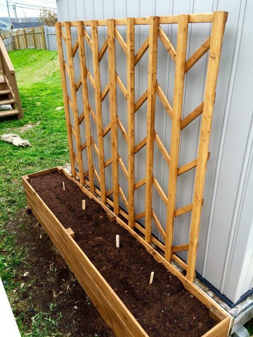 35 Easy DIY Garden Trellis Ideas -   22 backyard garden trellis
 ideas
