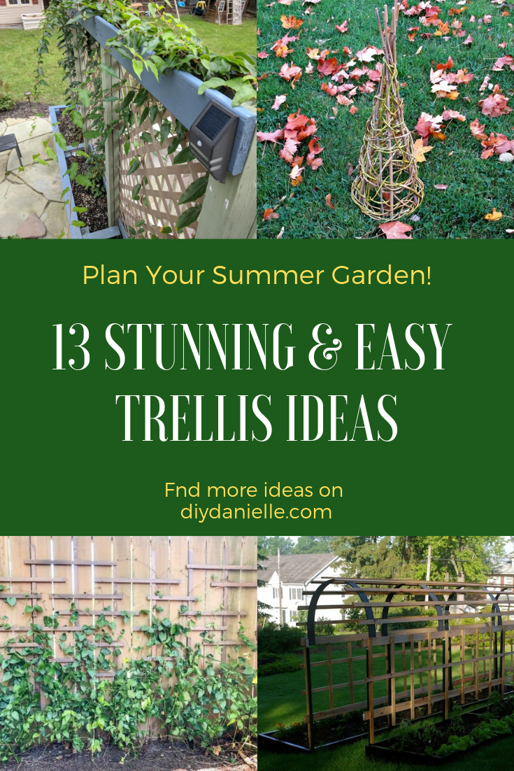 13 Stunning & Easy Garden Trellis Ideas -   22 backyard garden trellis
 ideas