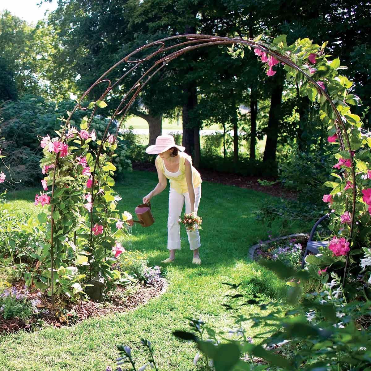 Build a Garden Archway -   22 backyard garden trellis
 ideas