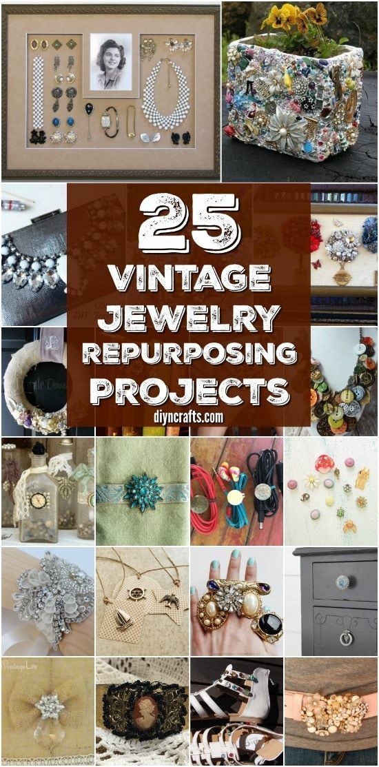 25 Amazingly Creative Ways To Repurpose Vintage Jewelry -   23 diy jewelry crafts
 ideas